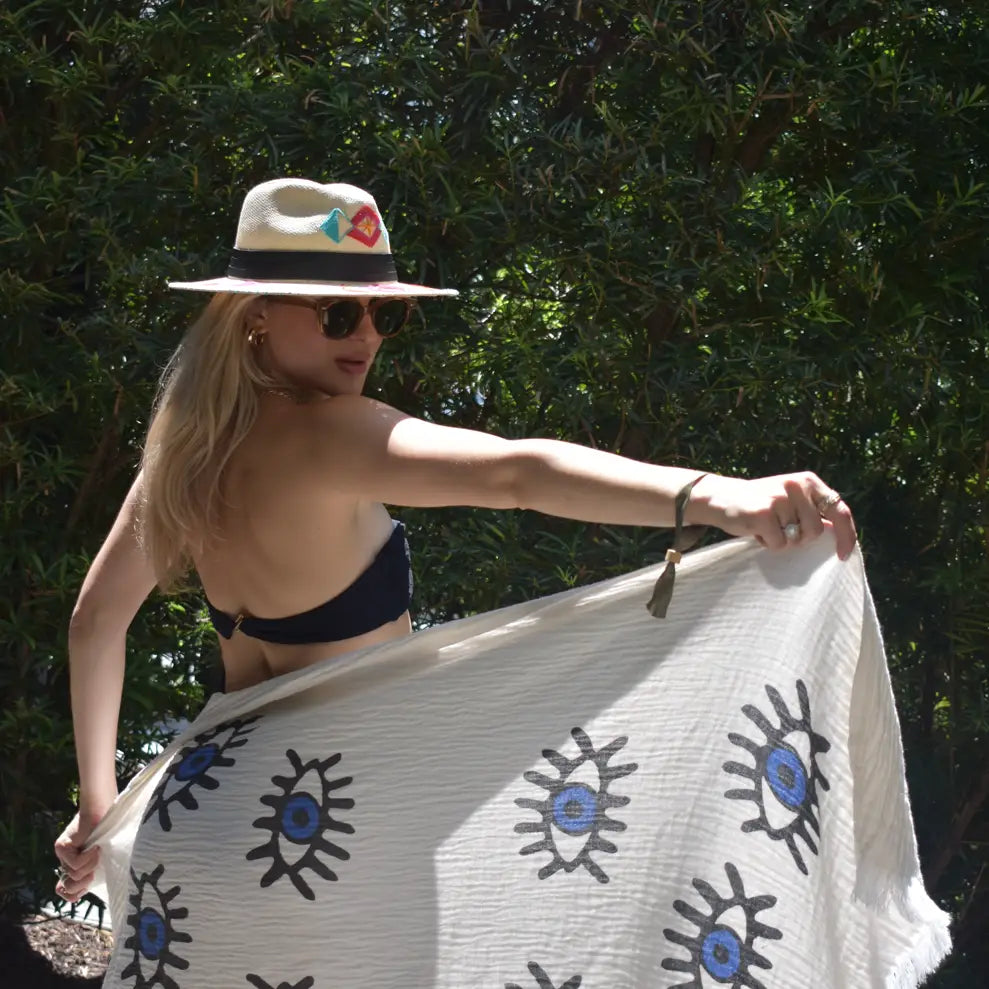 Rose Island Hat (Black Leather Band)