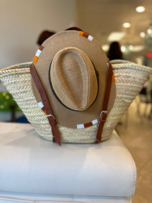 Provence hat backpack/tote bag