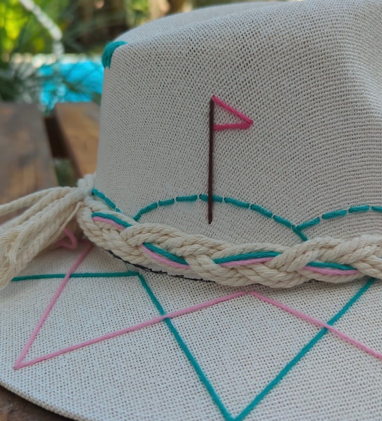 Rosé Fairway | Luxury Handmade Straw Hat