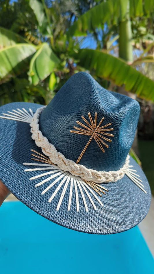 The Barthelemy Azur | Luxury Handmade Straw Hat