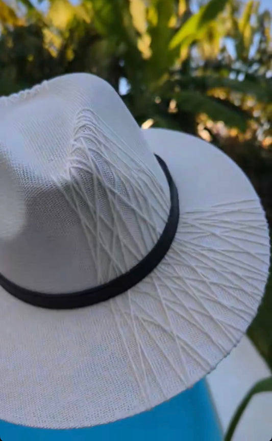 Soleil (White) | Luxury Handmade Straw Hat