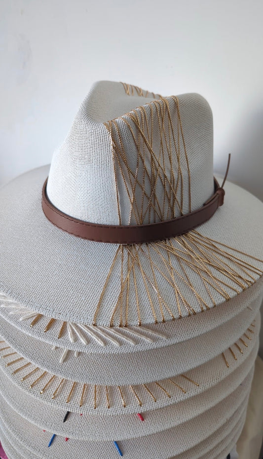 Soleil (Gold) | Luxury Handmade Straw Hat