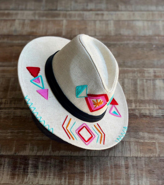 Rose Island Hat (Black Leather Band)