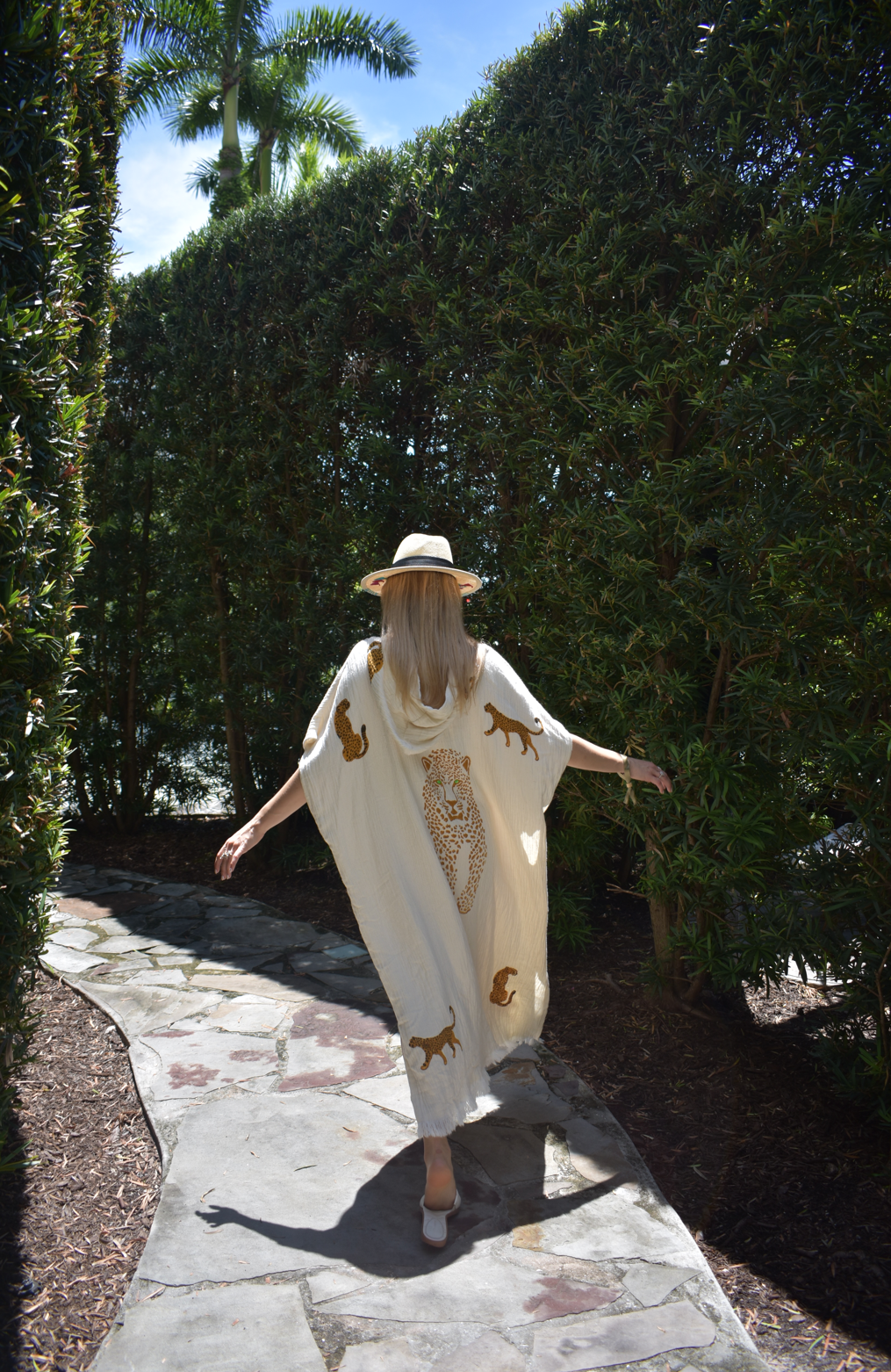 Nazar Cheetah Kaftan (Tan)