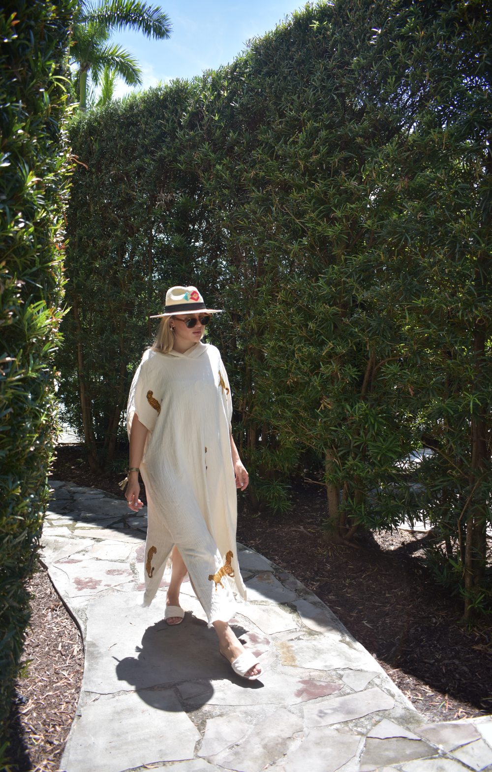 Nazar Cheetah Kaftan (Tan)