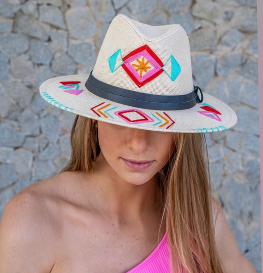 Rose Island Hat (Black Leather Band)