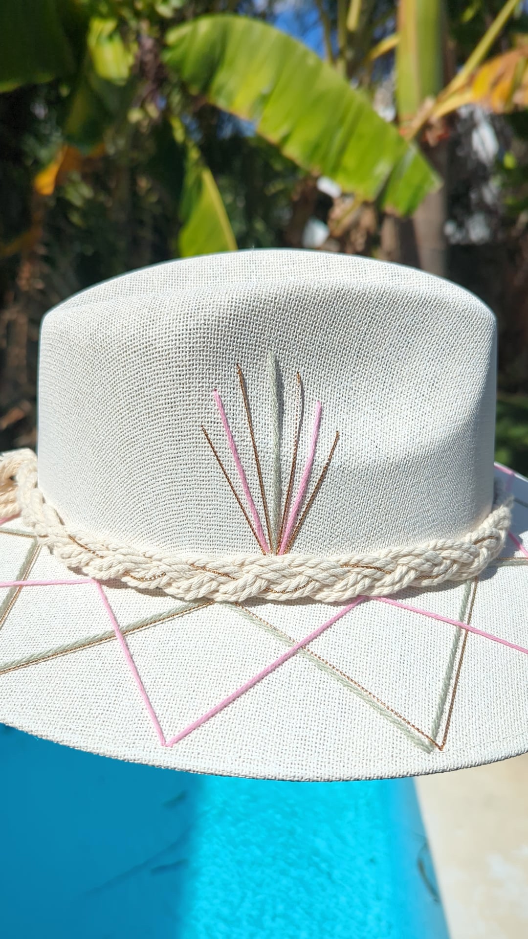 The Palmilla Blush  | Luxury Handmade Straw Hat