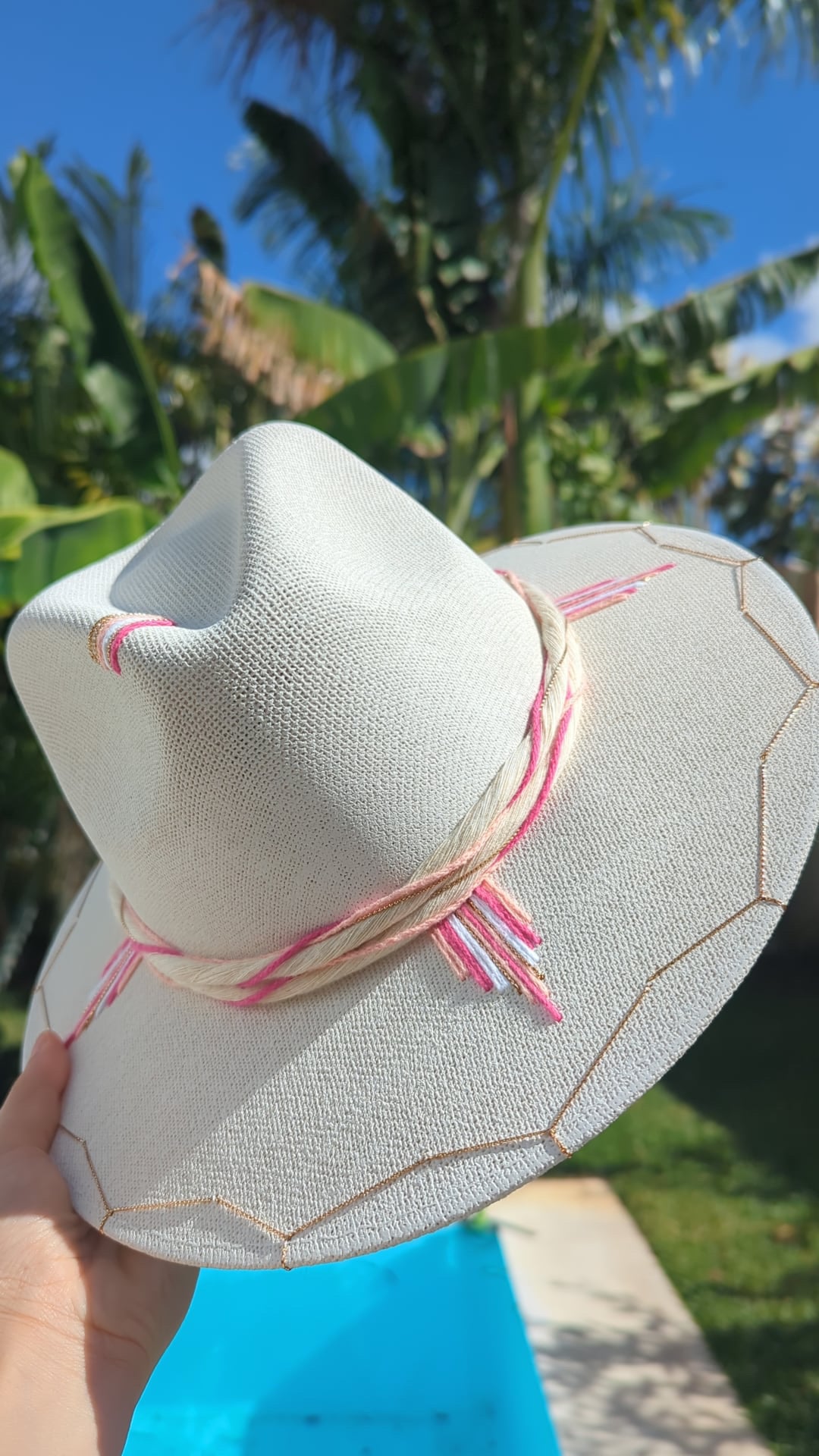 The Harbour Rose | Luxury Handmade Straw Hat