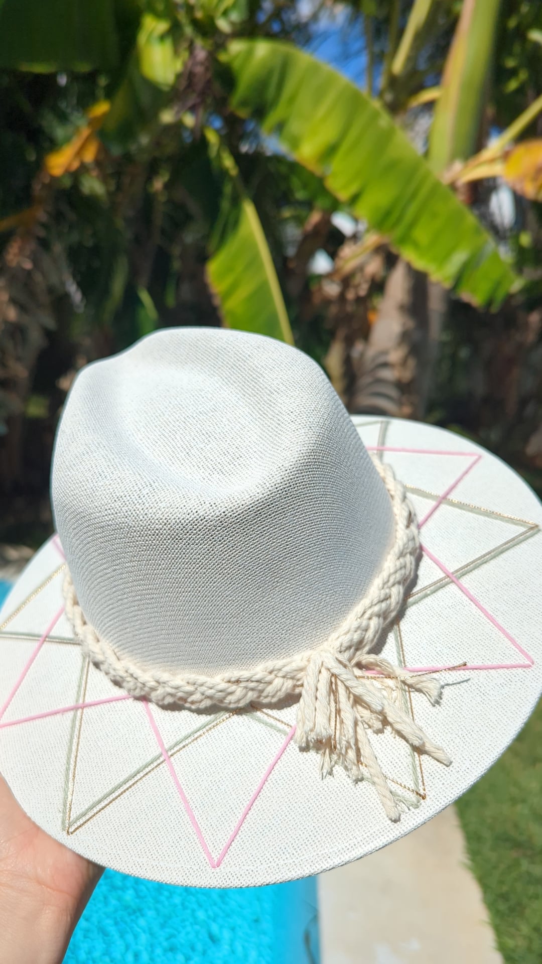 The Palmilla Blush  | Luxury Handmade Straw Hat