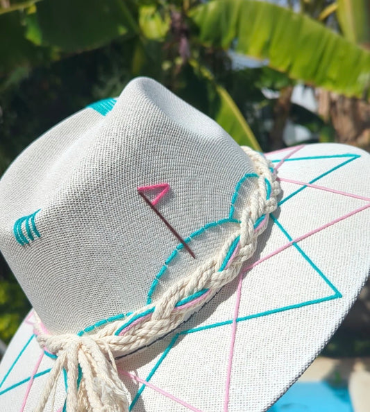 Rosé Fairway | Luxury Handmade Straw Hat