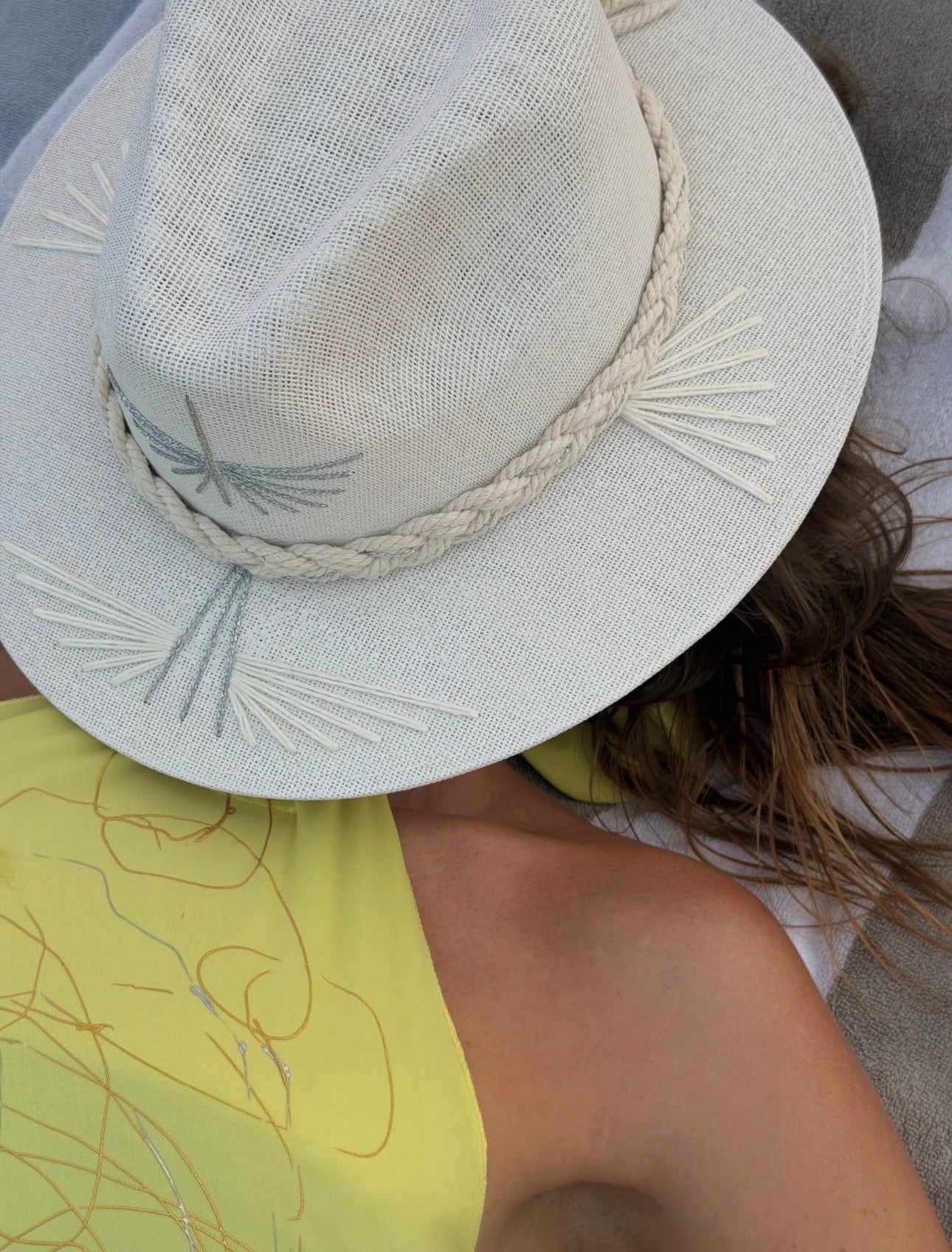 Tahiti Twilight (Silver) | Luxury Handmade Straw Hat (Copy)