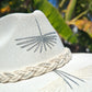 Tahiti Twilight (Silver) | Luxury Handmade Straw Hat