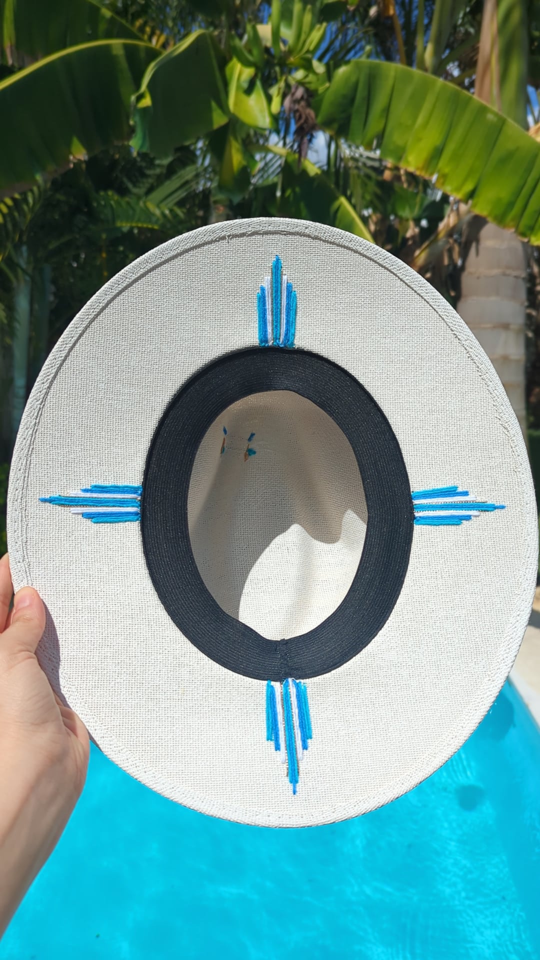 The Azure Coast | Luxury Handmade Straw Hat