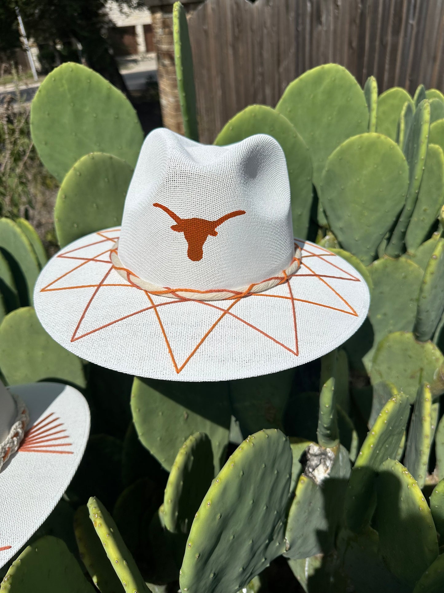 Hook ‘em Horns 3 | Luxury Handmade Straw Hat