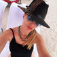Soleil (Black/gold)| Luxury Handmade Straw Hat