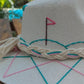 Rosé Fairway | Luxury Handmade Straw Hat