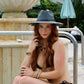 Monaco 2.0 Grey | Luxury Handmade Straw Hat