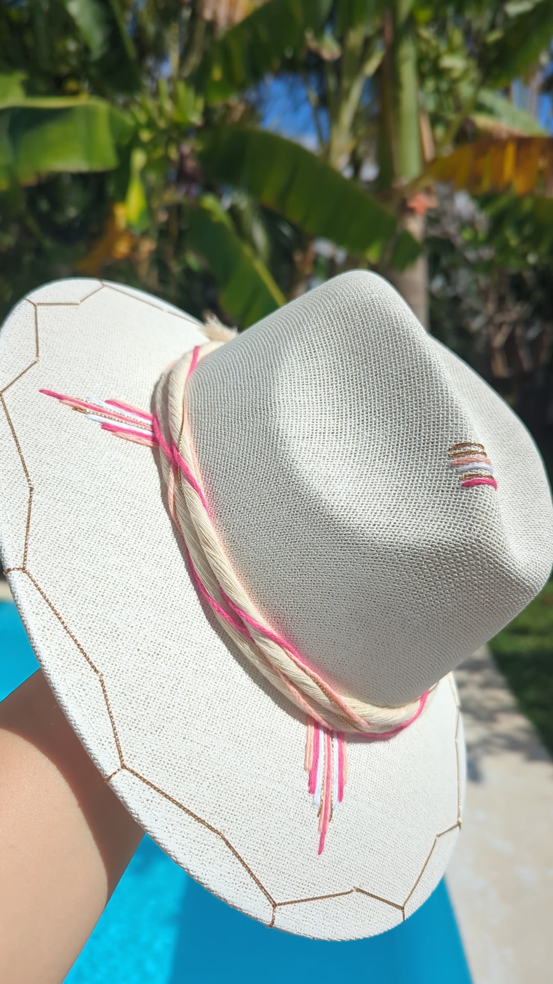 The Harbour Rose | Luxury Handmade Straw Hat
