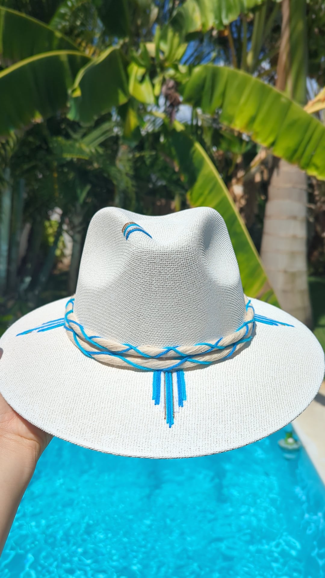The Azure Coast | Luxury Handmade Straw Hat