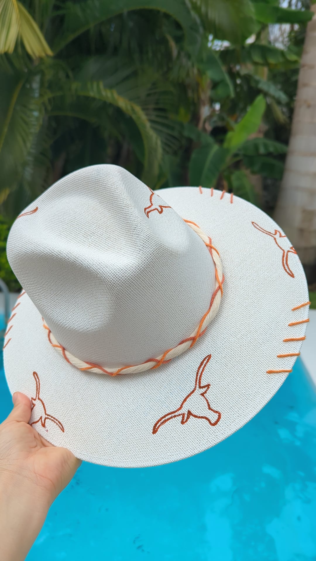 Hook ‘em Horns | Luxury Handmade Straw Hat