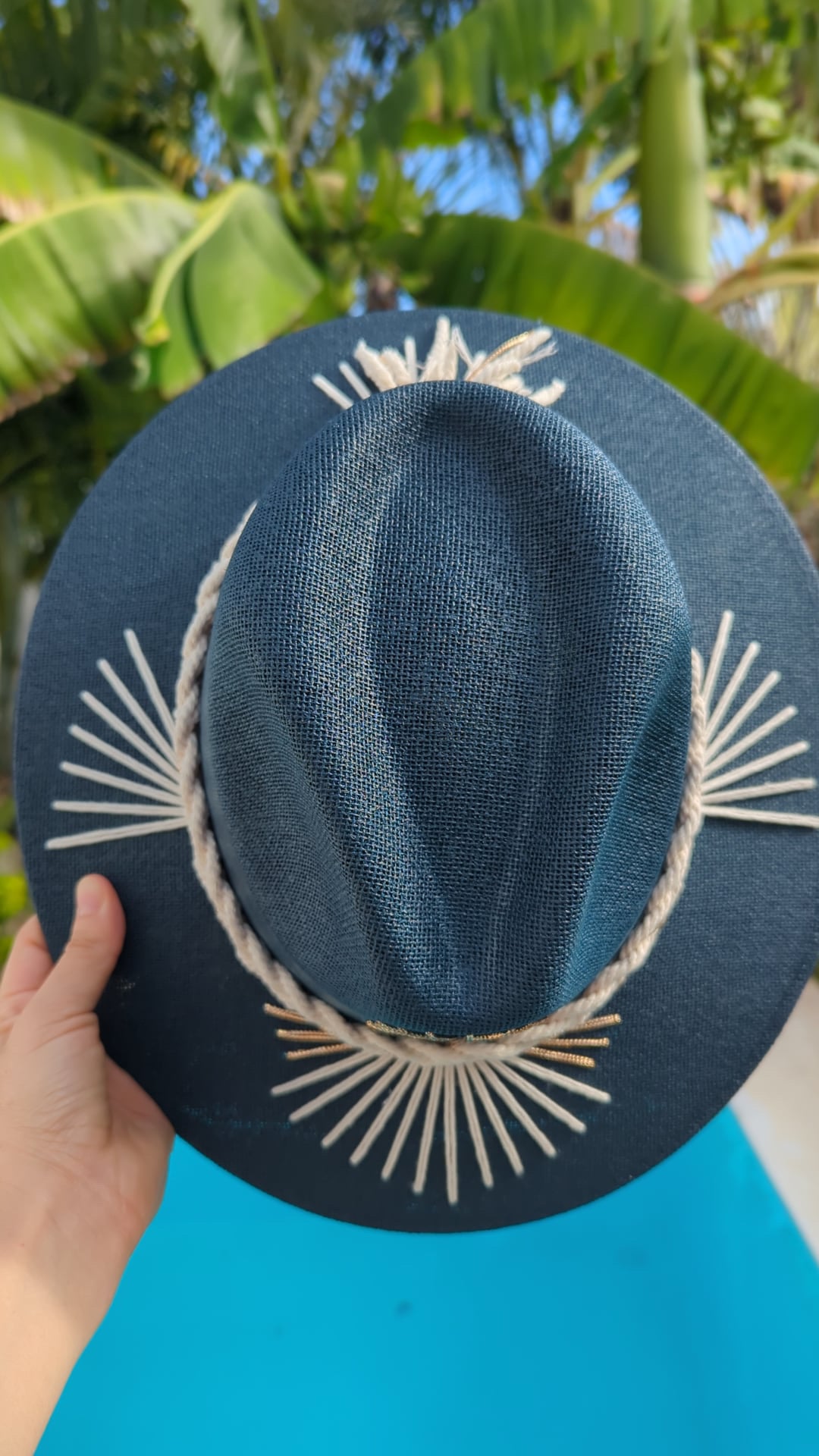 The Barthelemy Azur | Luxury Handmade Straw Hat