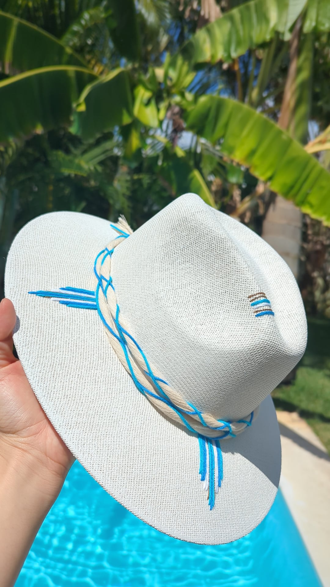 The Azure Coast | Luxury Handmade Straw Hat