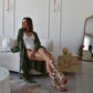 Nazar Robe in Forest Green