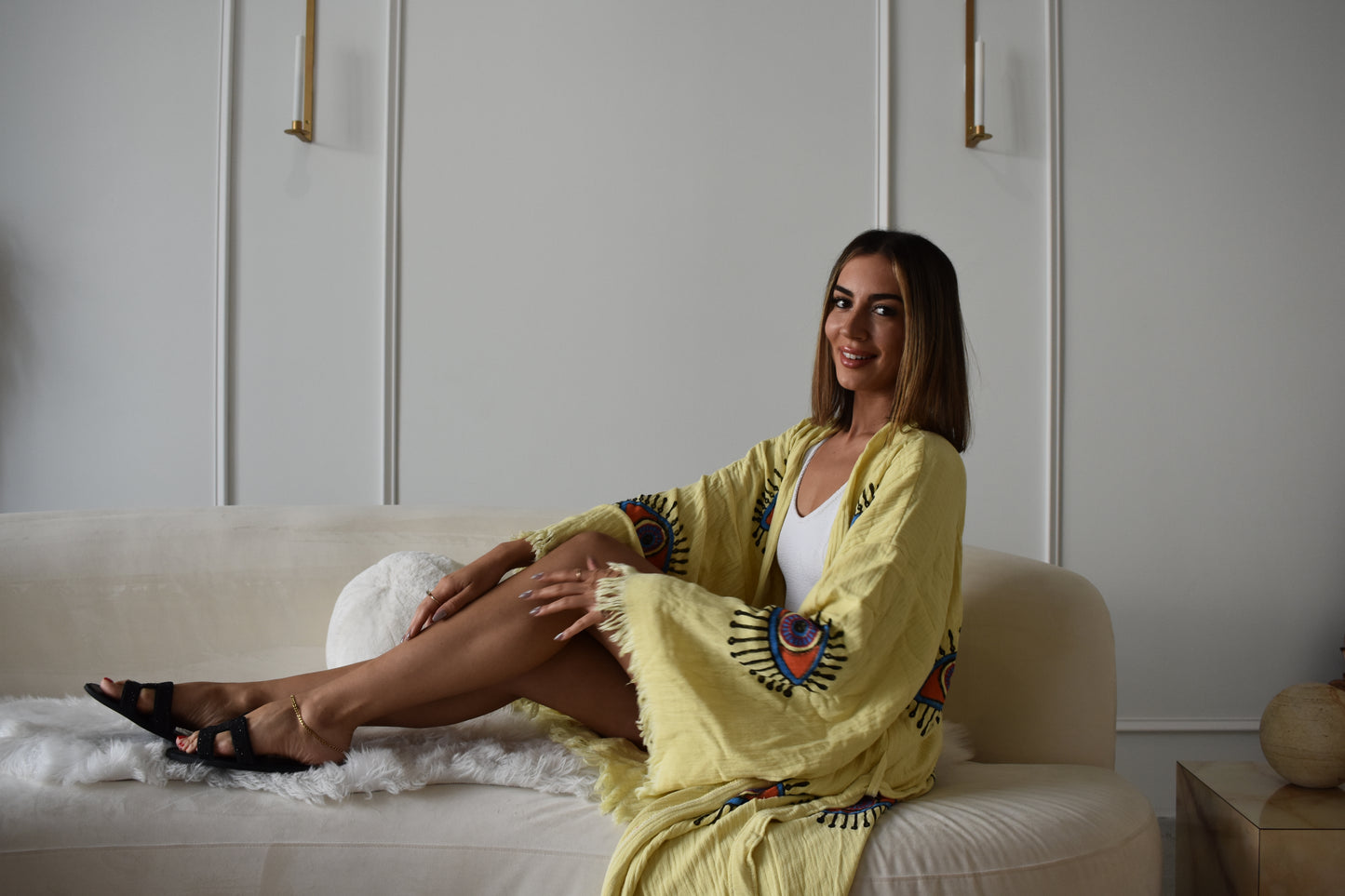 Nazar Robe in Yellow