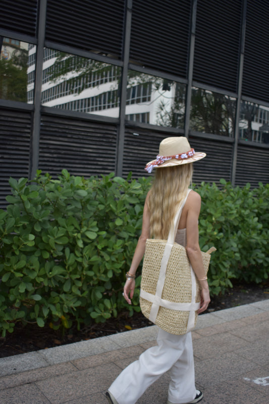Raffia Hat Tote