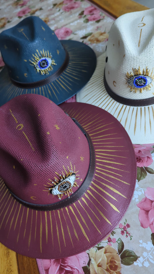 Cabo Burgundy | Luxury Handmade Straw Hat