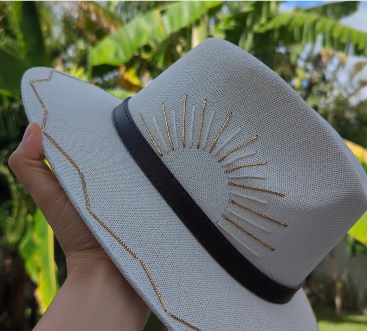 The Golden Sun  | Luxury Handmade Straw Hat