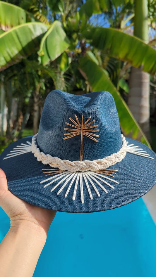 The Barthelemy Azur | Luxury Handmade Straw Hat