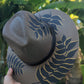 The Harbour Island Noir | Luxury Handmade Straw Hat