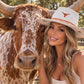 Hook ‘em Horns 2 | Luxury Handmade Straw Hat
