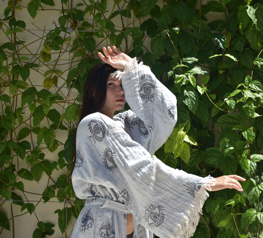 Nazar Gray Robe