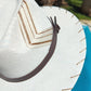 Akumal (White & Gold) | Luxury Handmade Straw Hat