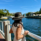 Pacific Palisades (Black) | Luxury Handmade Straw Hat