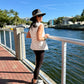 Pacific Palisades (Black) | Luxury Handmade Straw Hat
