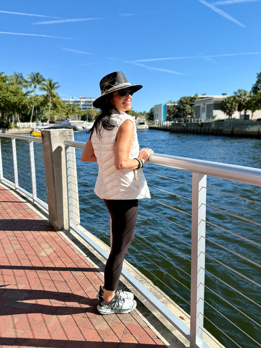 Pacific Palisades (Black) | Luxury Handmade Straw Hat