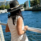 Pacific Palisades (Black) | Luxury Handmade Straw Hat