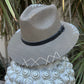 Monaco 2.0 Taupe | Luxury Handmade Straw Hat