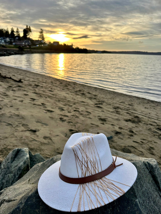 Soleil (Gold) | Luxury Handmade Straw Hat